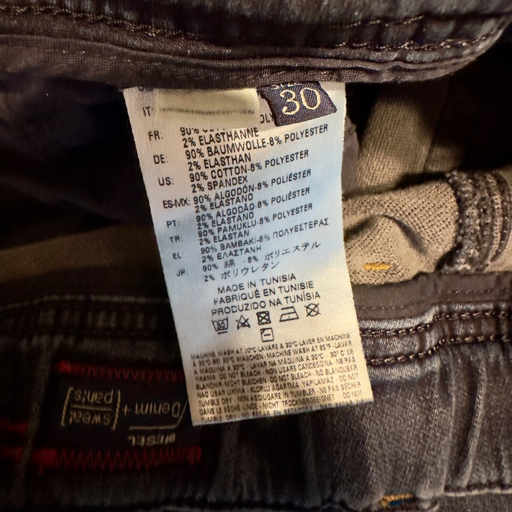 Diesel Krooley tapered drawstring dark denim faded - Picture 6 of 6